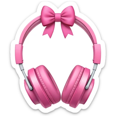 apple headphones with bow sticker