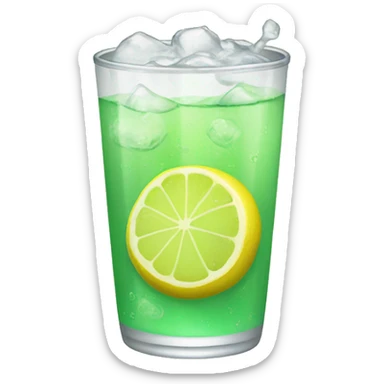Lemon lime soda sticker