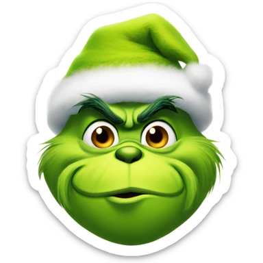 Grinch kisses sticker
