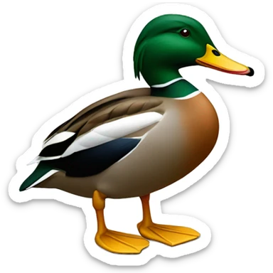 Mallard ducks sticker