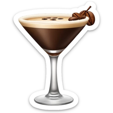 Emoji de una cóctel de esspreso martini sticker