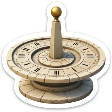 Sundial sticker