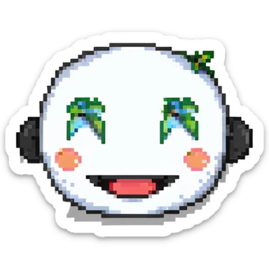 cheerful face sticker