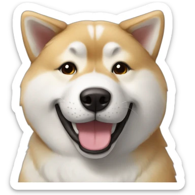 happy-akita sticker