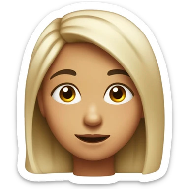 Girl being sarcastic  sticker