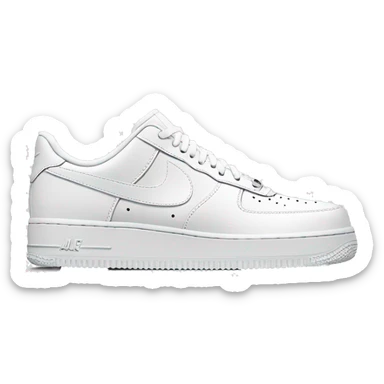 White Nike af1s  sticker