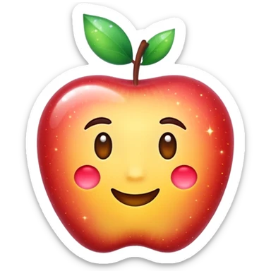 Only sparkles emoji (✨),
no face, no human, no character,
Apple iOS emoji style, simple, minimal sticker