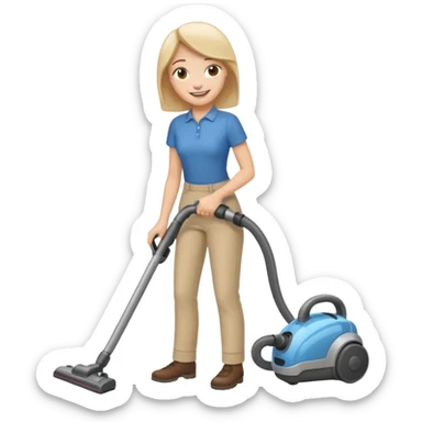 Emoji to encourage kids to do chores - should contain something about house chores, ok replace the broom with a vaccum sticker
