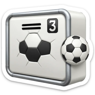 Haz un poste de una porteria de futbol sticker