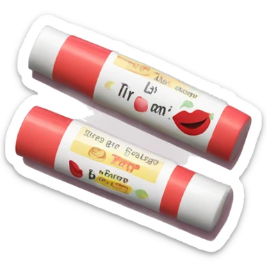 lip balm with label sticker