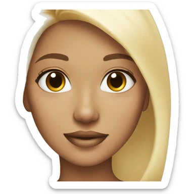 Skin care blonde pretty sticker