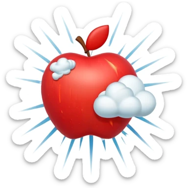 Create a 3D Apple-style emoji of a stylized explosion icon — abstract burst lines and a small cloud puff — combined with a circular red prohibition sign (slash). Keep it minimal, glossy, smooth, and friendly in Apple emoji style on a white background.

 sticker