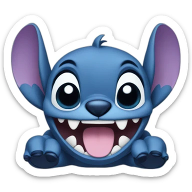 Stitch heureux  sticker