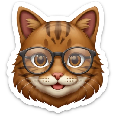 teacher emoji but it's a tabby cat sticker