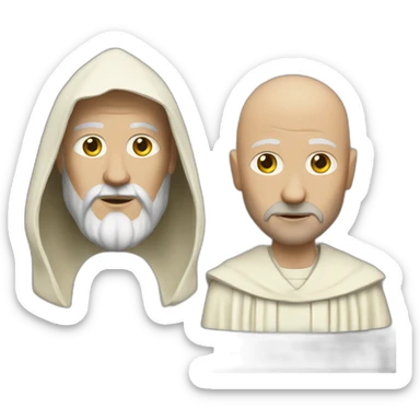 cosmic-jedi--baldness-christ-hood sticker