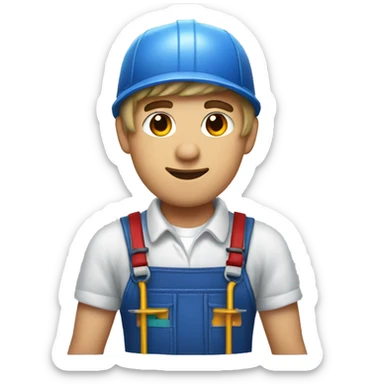 Justin Bieber as a plumber sticker