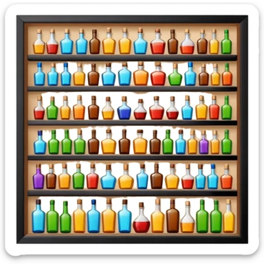 Alcohol store sticker