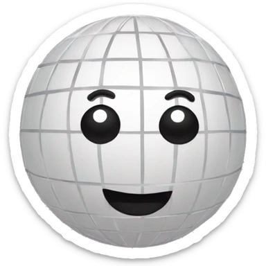 Disco bal white a 🎀 sticker