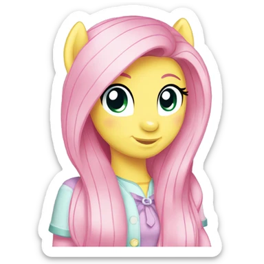 My little pony fluttershy sticker