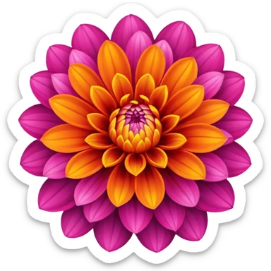 Dahlia sticker