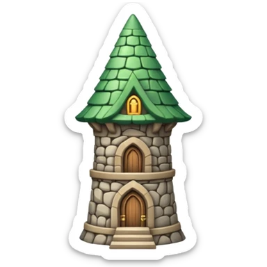Elf Tower shy sticker