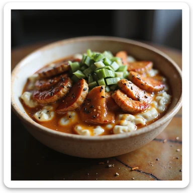 bingsu, realistic style, detailed toppings, photorealistic look sticker