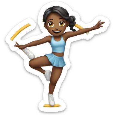 Girl doing aerial hoop  sticker