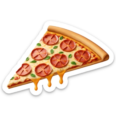 circle pizza sticker