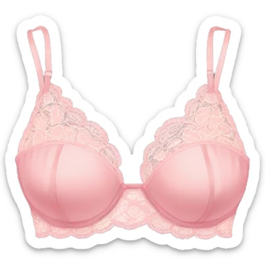 pink lace bikini top  sticker