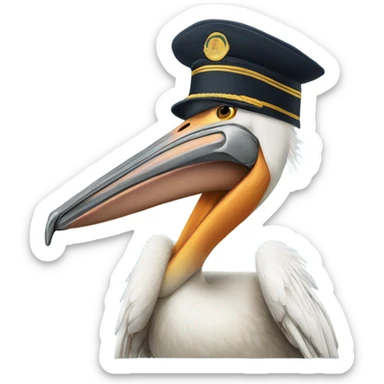 pelican pilot hat sticker