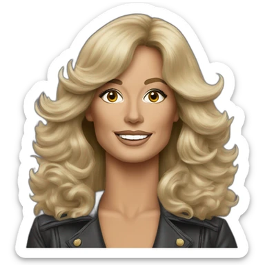 farrah fawcett sticker