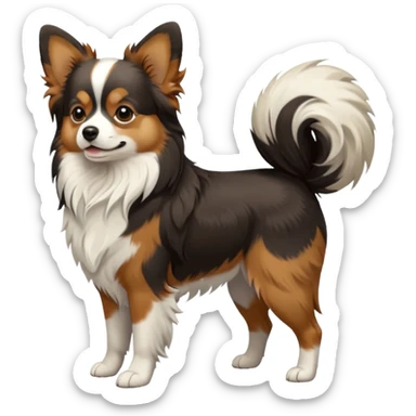 Papillion dog sticker