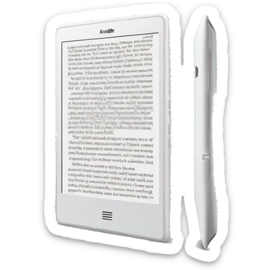 kindle ebbok tablet white sticker
