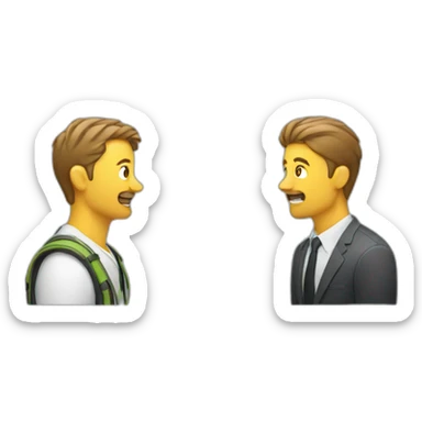 2 photographers talking sticker