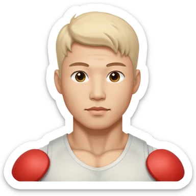 Koreli bir erkek ama çok yakışık lı ve kaslı sticker