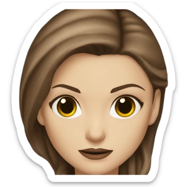 anna paquin as rogue x-men brown hair sticker