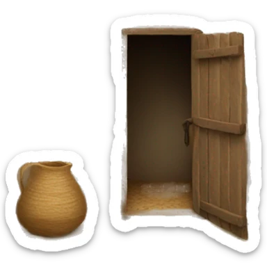 photorealistic poor Arabian house sticker