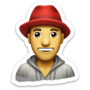 Red hat hacker to troll friends  sticker