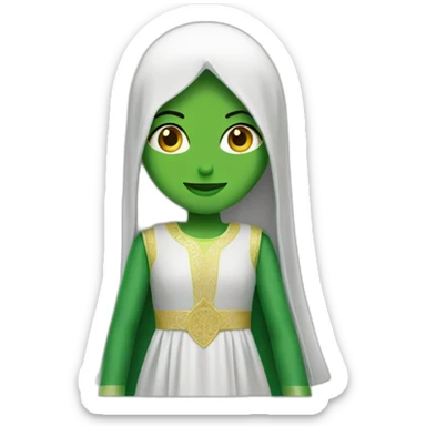 Android logo wearing a Saudi dress sticker