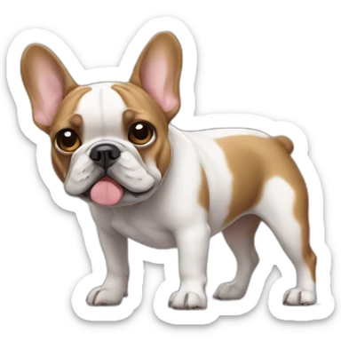 french bulldog smells his own poop and vomits sticker