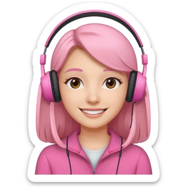 pink video call sticker
