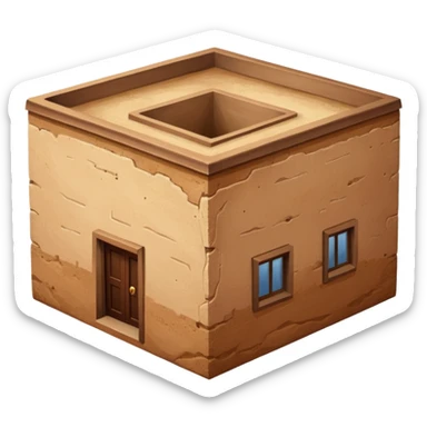 rammed earth house sticker