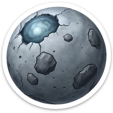Mercury planet realistic rocky gray sticker