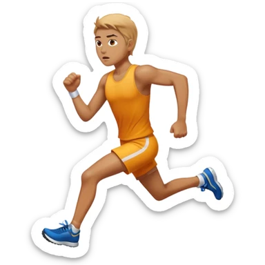 A person running for 30 minutes sticker