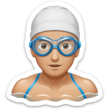 swimmer swim sticker