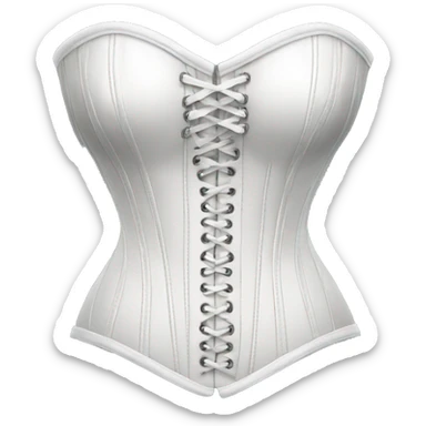 white corset sticker