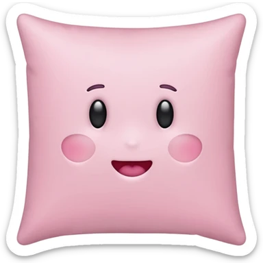 Hey regular light pink pillow with no design sticker