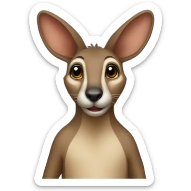 Un kangourou sticker