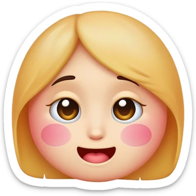 Shy emoji  sticker