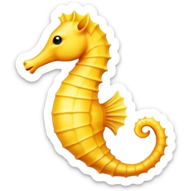 Yellow Seahorse sticker
